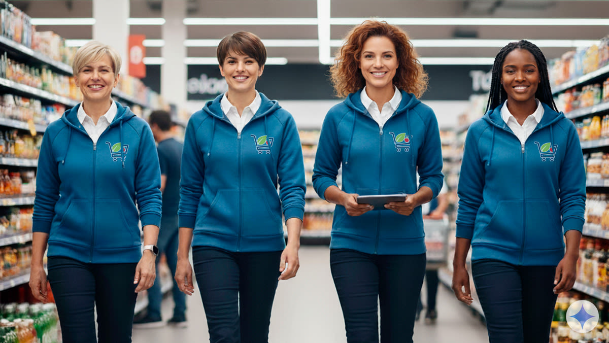 Felpa Donna Personalizzata - Basic Half Zip, in 24/48 ore | Stampa e Stampe