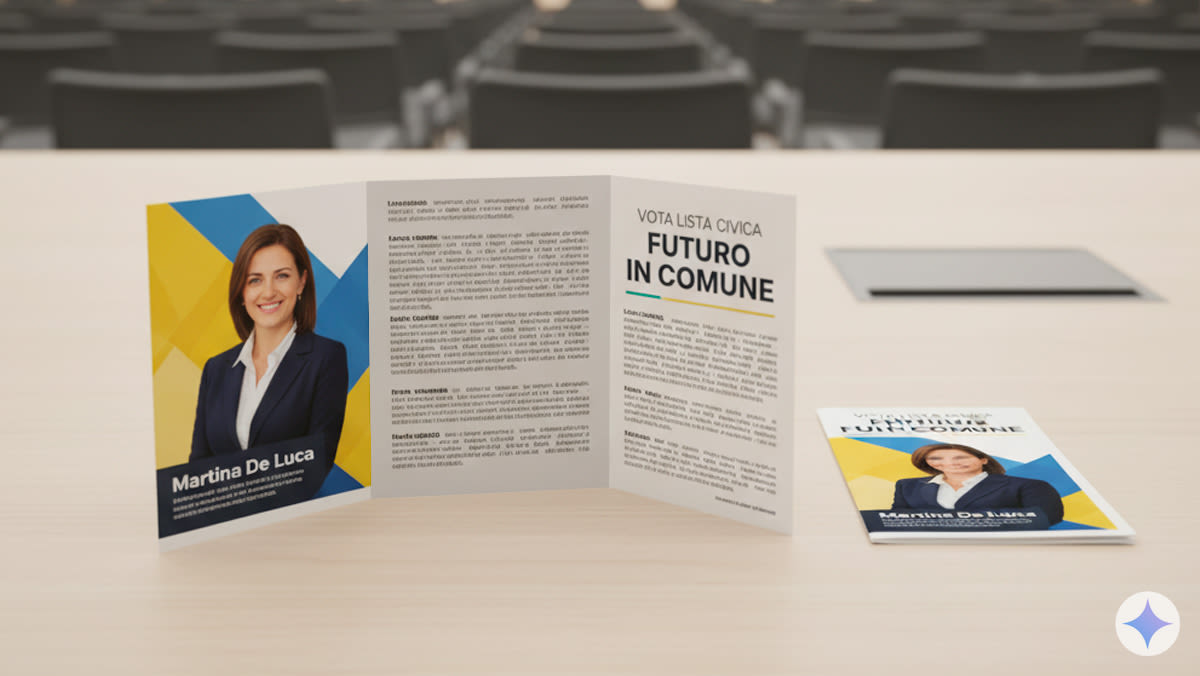 Brochure Elettorali formato aperto A5 - 21x14,8 cm, in 24/48 ore | Stampa e Stampe