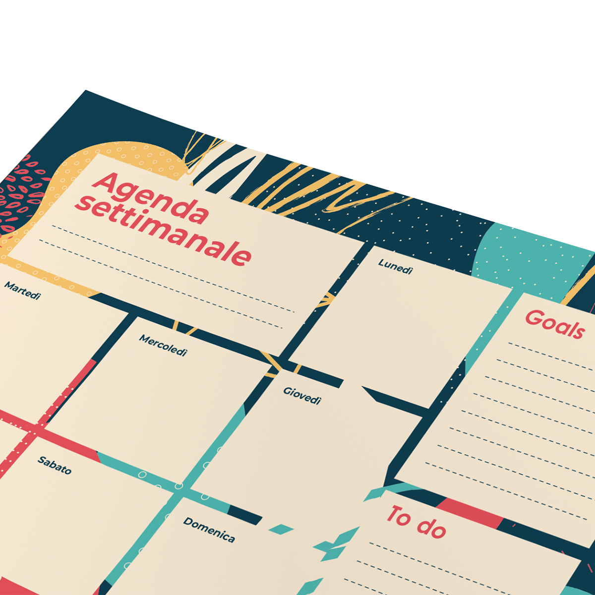 50 Planning Settimanale - Formato A3 - 42x29,7 cm, in 24/48 ore | Stampa e Stampe