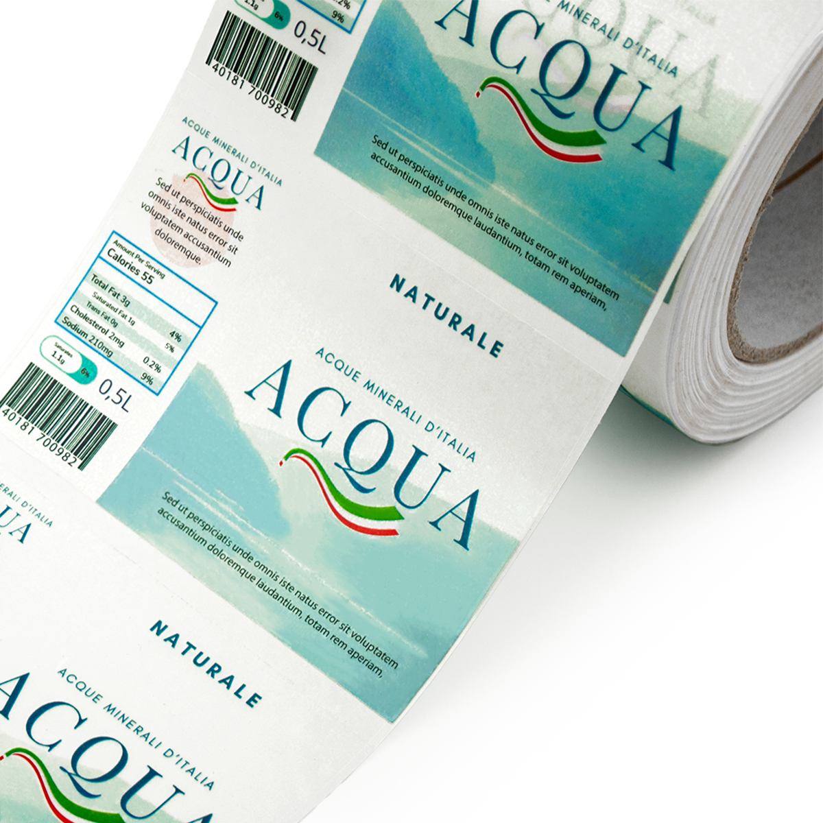 50 Etichette Trasparenti Adesive in Polipropilene - Personalizzate - 3x3 cm - Verniciatura Antigraffio , in 24/48 ore | Stampa e Stampe